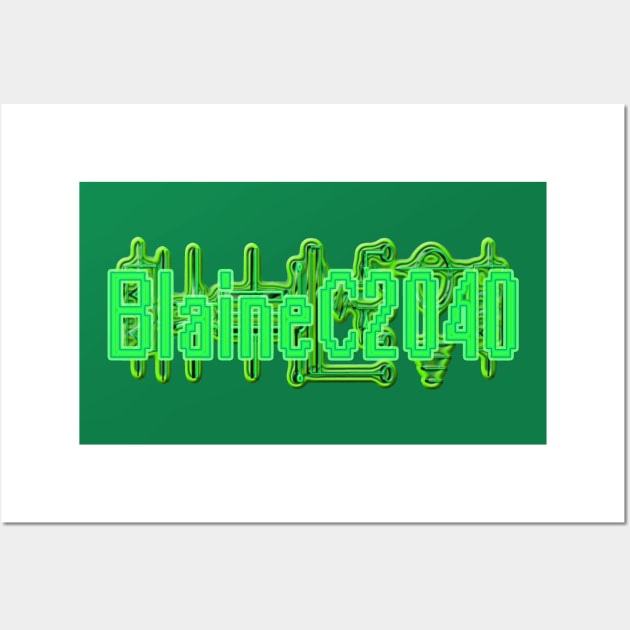 BlaineC2040 (Green) Wall Art by BlaineC2040